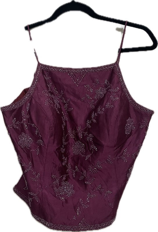 Vintage beaded toppur bleikur