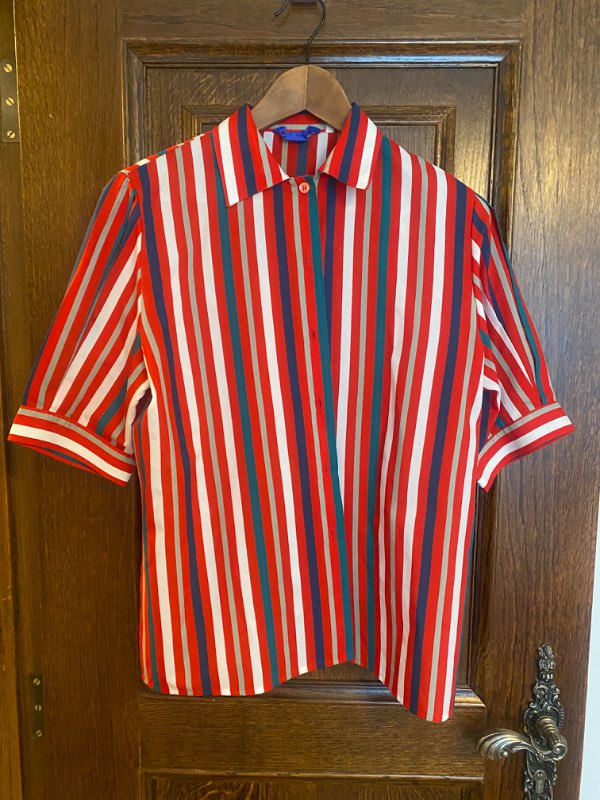 Vintage röndótt skyrta