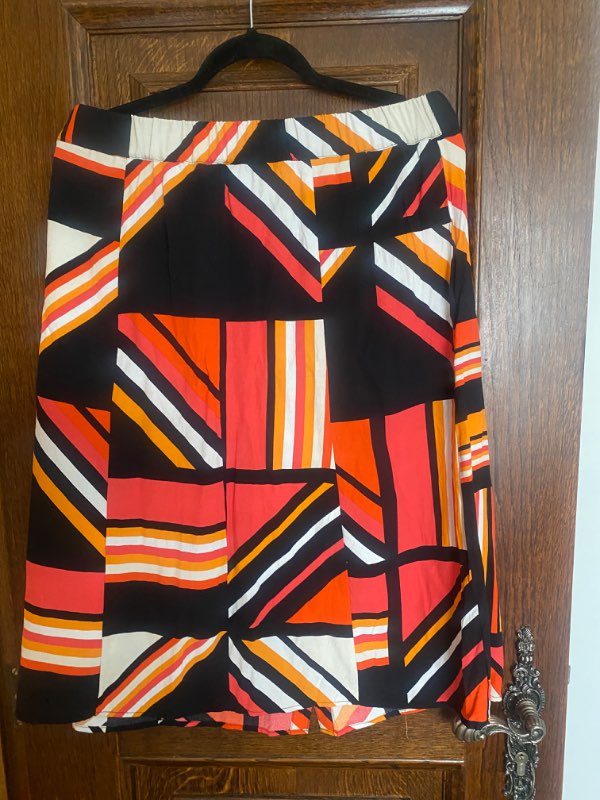 Mynstrað pils vintage