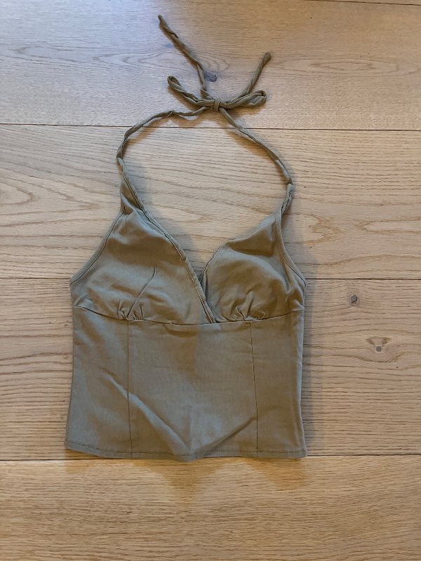 Motel crop top brúnn
