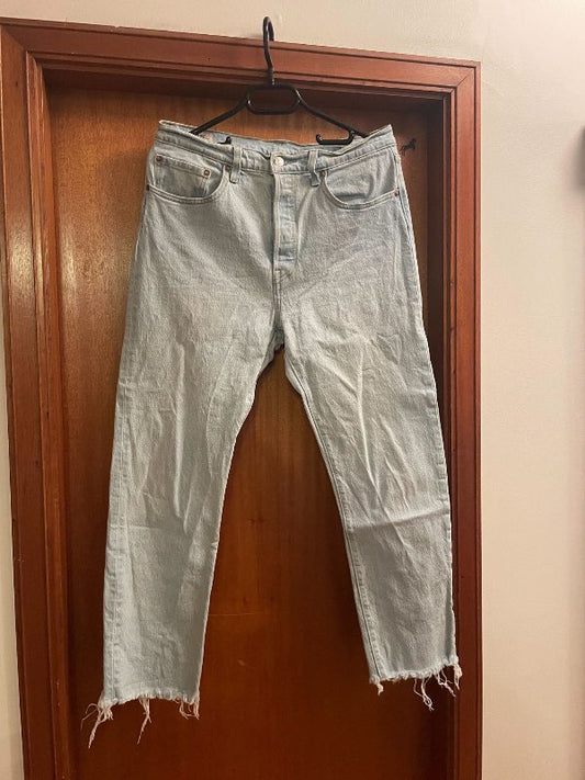 LEVIS 501 ljósar styttri