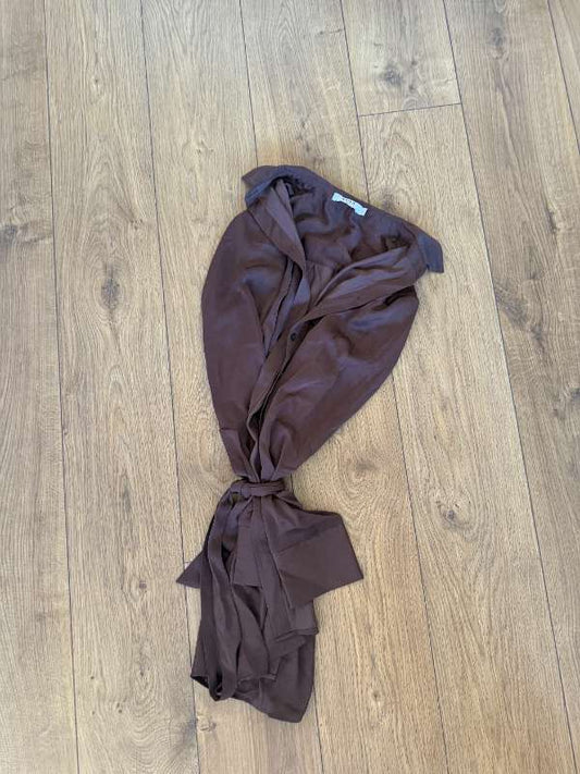 Nakd brúnn wrap kjóll