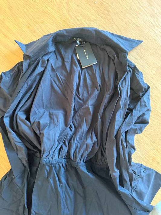 Massimo dutti wrap kjóll blár