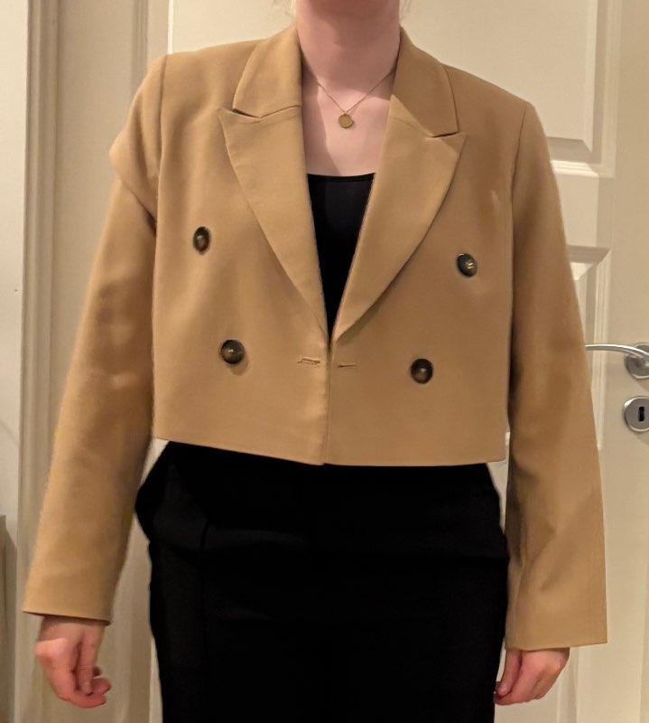 Brúnn blazer stuttur