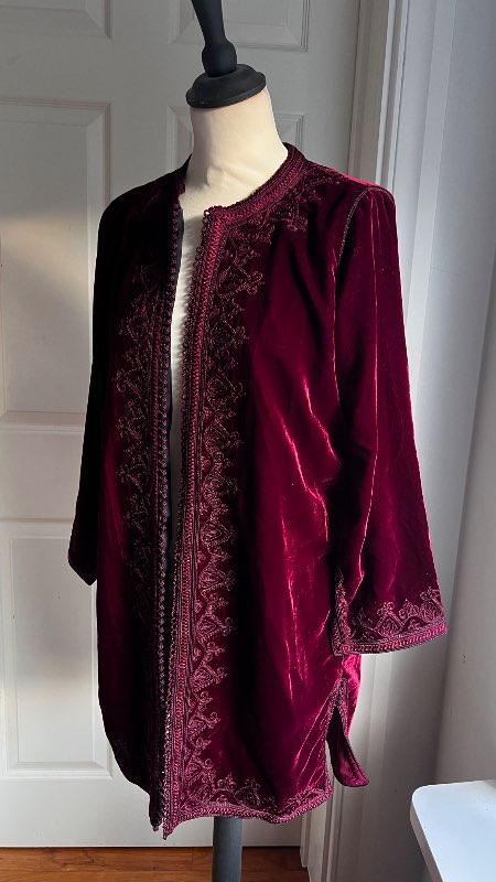 Velvet rauður jakki