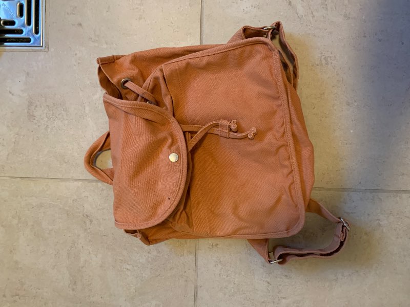 Baggu orange backpack