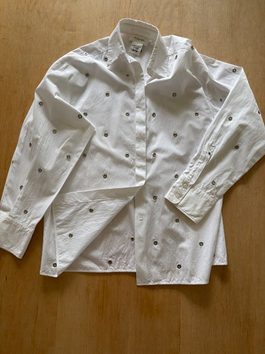 Sportmax Elio metallic studs shirt, cotton
