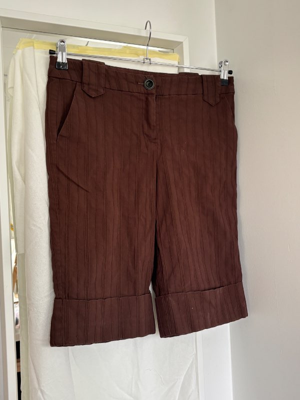 Vintage brúnar stuttbuxur