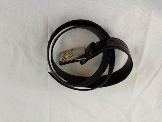Patent leður belti
