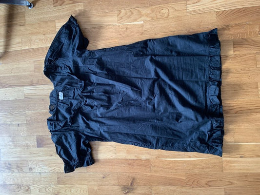 Organic cotton black dress