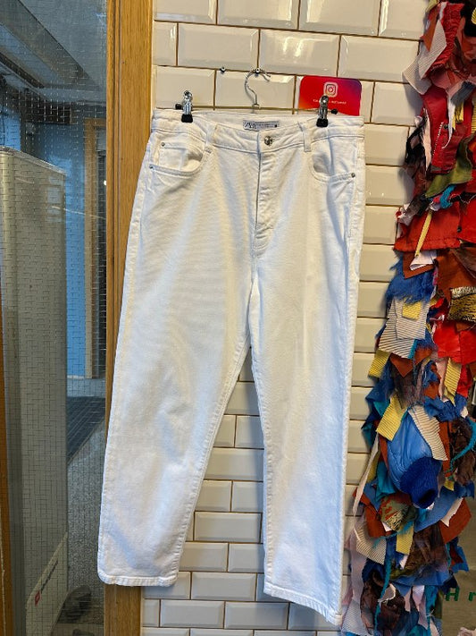 *Zara mom jeans hvítar