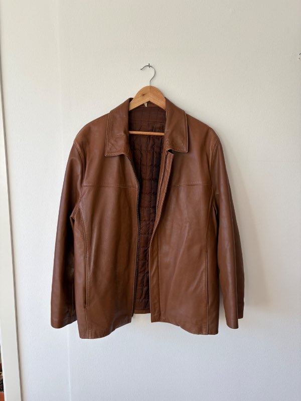 Vintage oversized leðurjakki