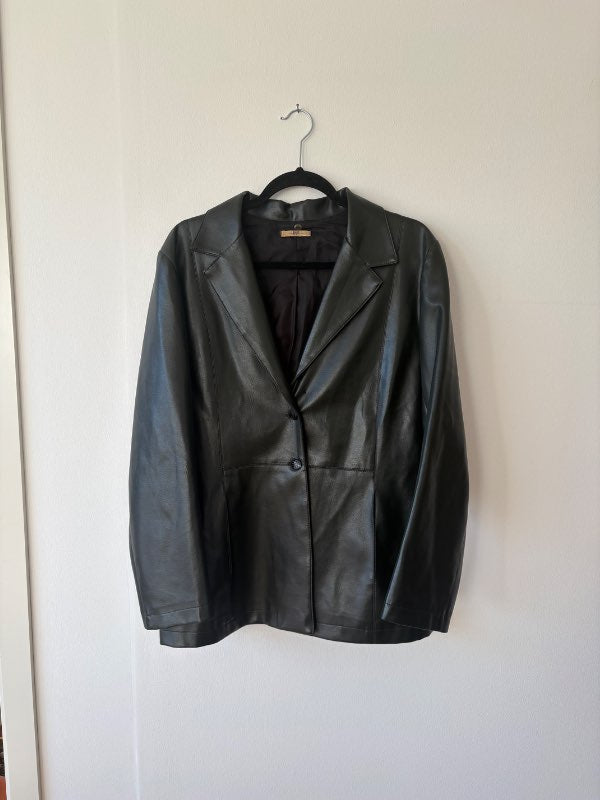 Vintage faux leðurjakki