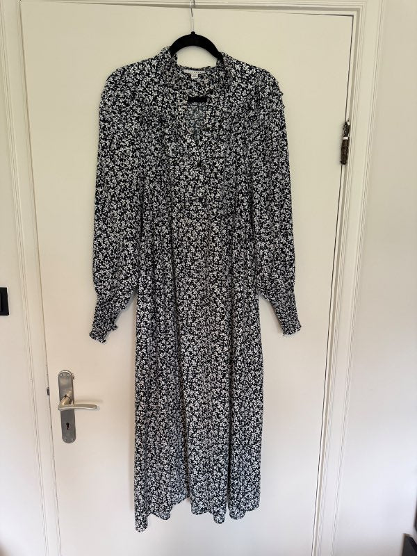 Langerma blómakjóll - Topshop