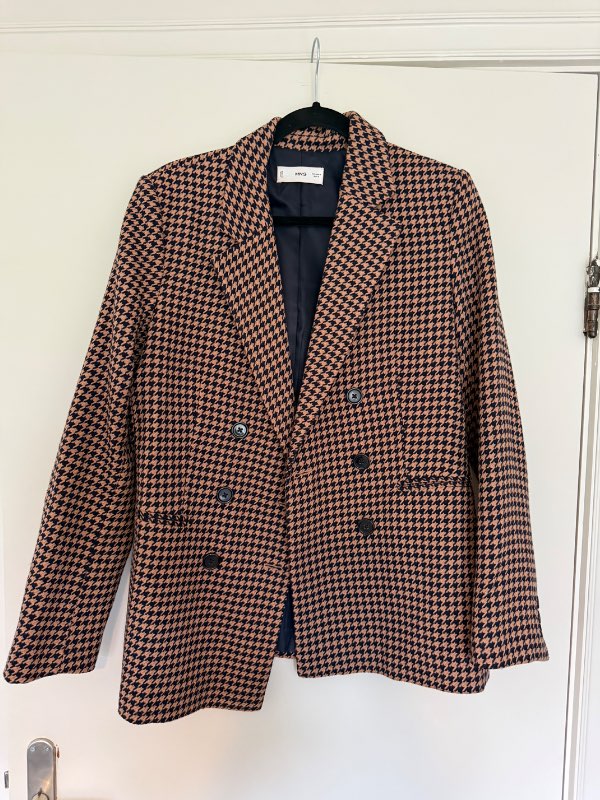 Brúnköflóttur blazer - MNG