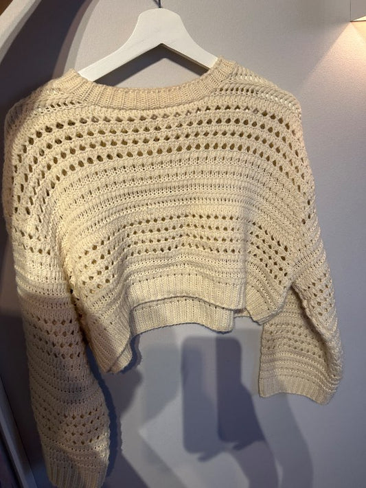 Prjónapeysa cropped