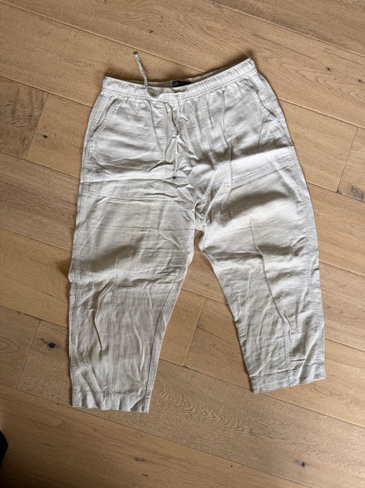 Kremhvítar hörbuxur - Zara