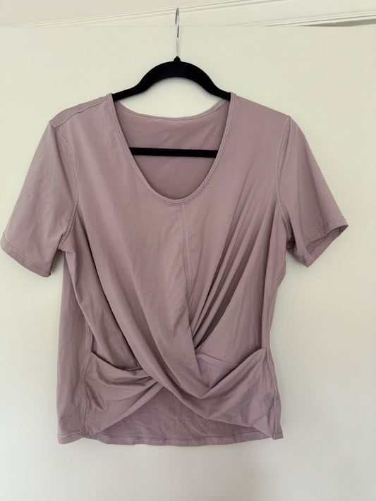 Lillafjólublár cropped stuttermabolur - Lulu lemon