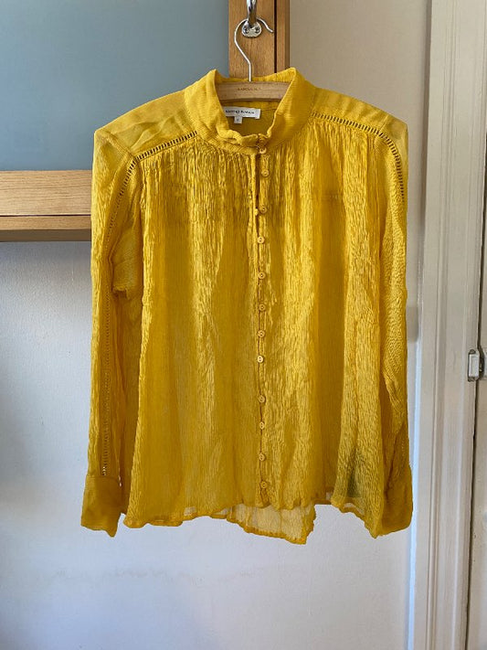 Gul blússa SECOND FEMALE