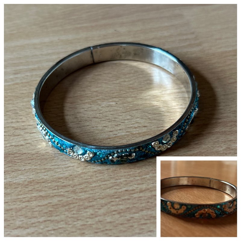 Silfur armband m/perlum