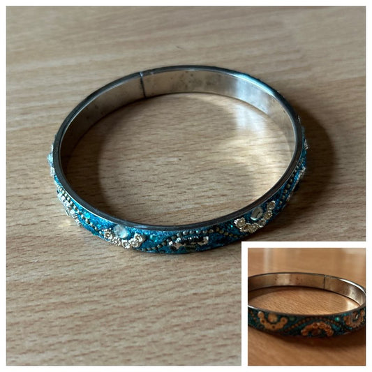 Silfur armband m/perlum