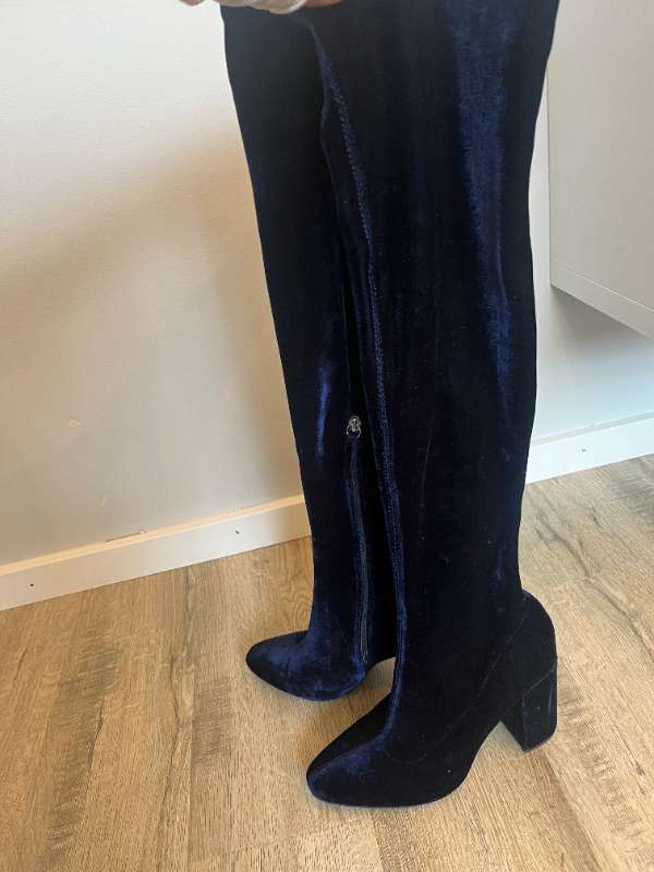 Velour stígvél nr:39