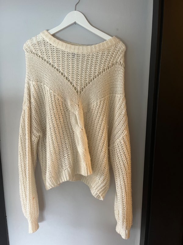 Cable knit sweater