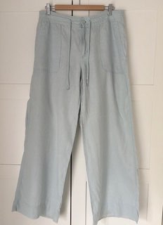 Lauren by Ralph Lauren Wide Leg Linen Trousers