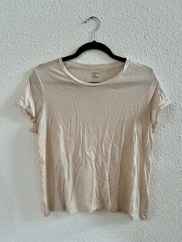 Lindex stuttermabolur beige