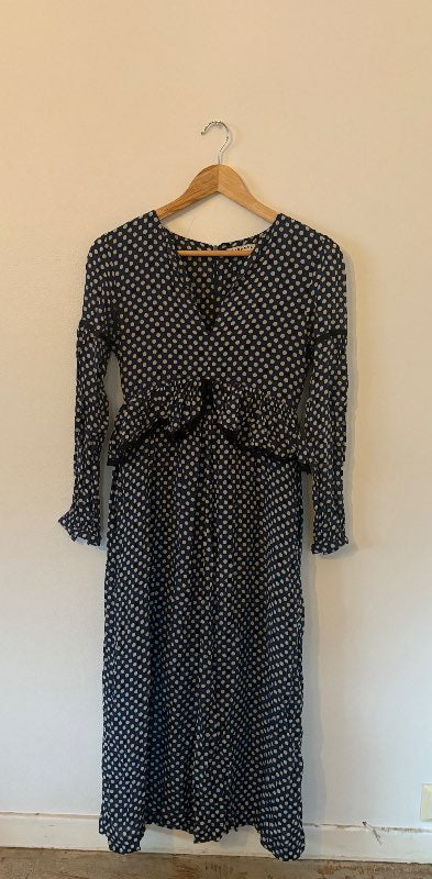 Caramel polka dot kjóll