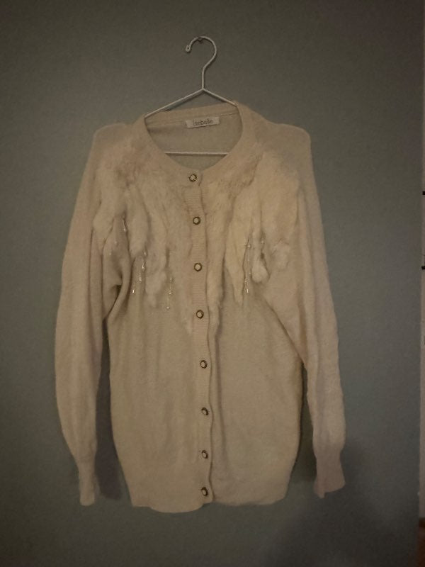 Vintage peysa/ kanìnuskinn