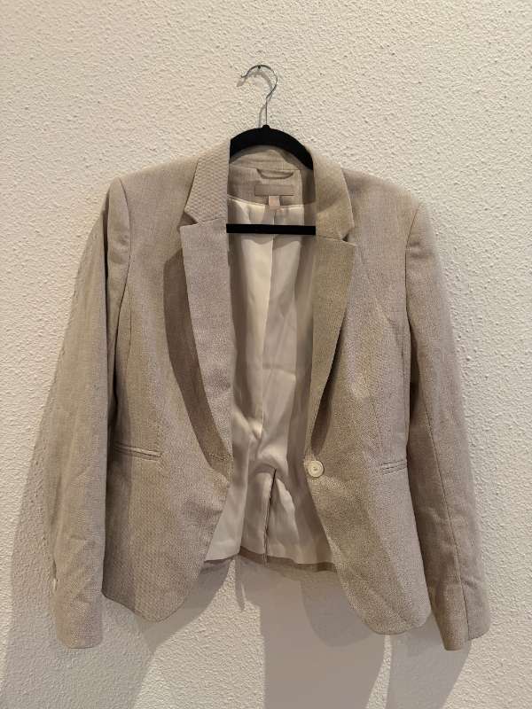 H&M beige blazer jakki
