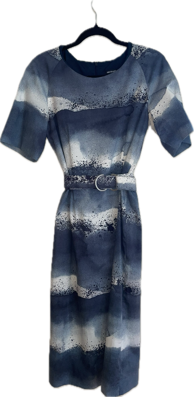 Marimekko kjóll blár m/belti
