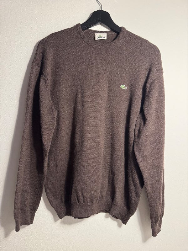 Lacoste ullarpeysa brún