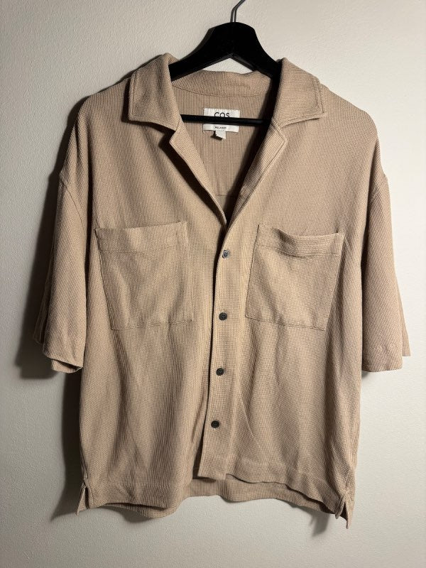 COS stuttermaskyrta beige