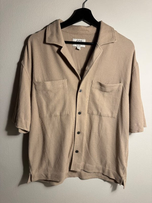 COS stuttermaskyrta beige