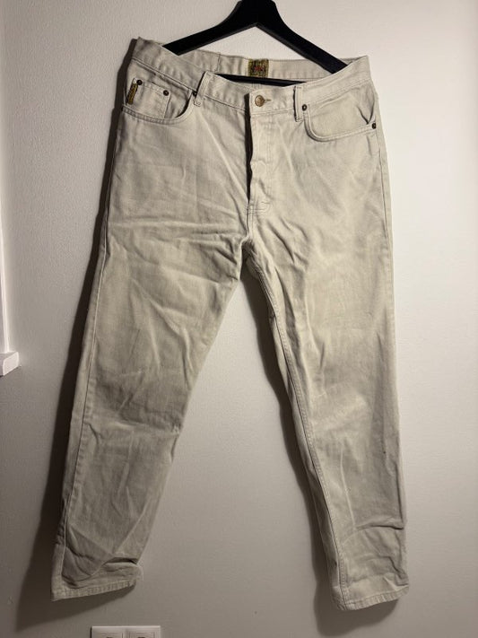Armani Jeans "The Blue" gallabuxur fölgrænar
