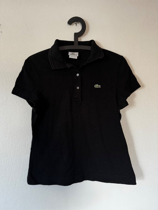 Lacoste stuttermabolur svartur