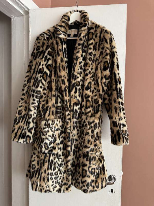 Michael Kors hlébarða faux fur