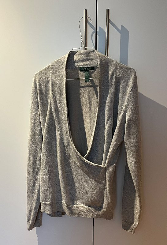 LAUREN Ralph Lauren peysa, silfurlituð