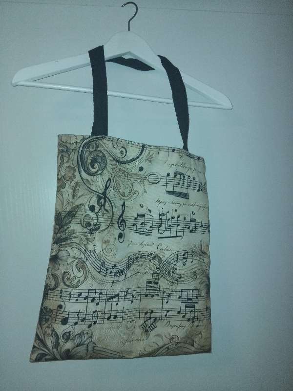 Musical bag: Poki með tónlistar mynstri
