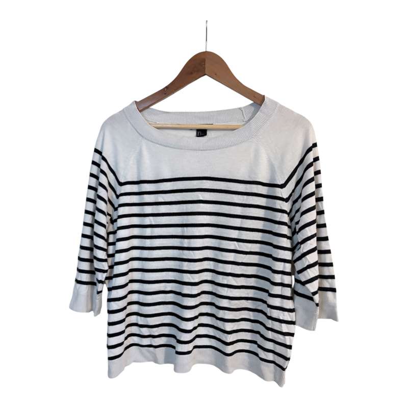 Hvít- og svört röndóttur bolur (H&M)