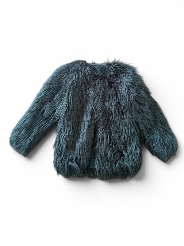 Oversized Y2K Faux Fur Jacket