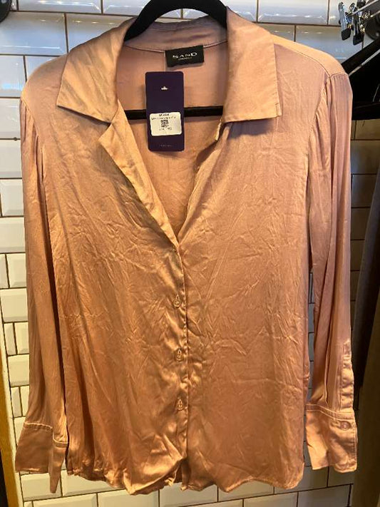 SAND champagne silkiblússa