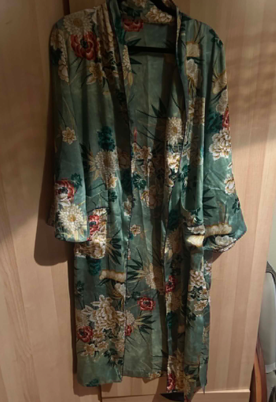 satin floral sloppur