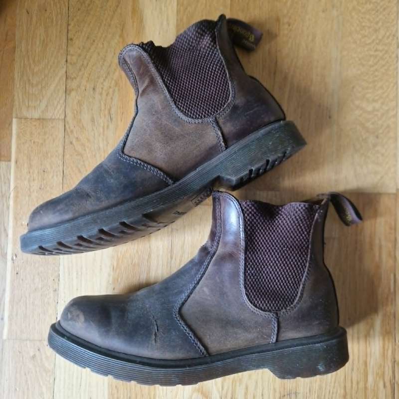 dr Martins brúnir karlmannskór