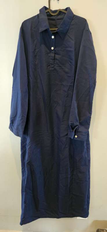 Kjóll blár síður