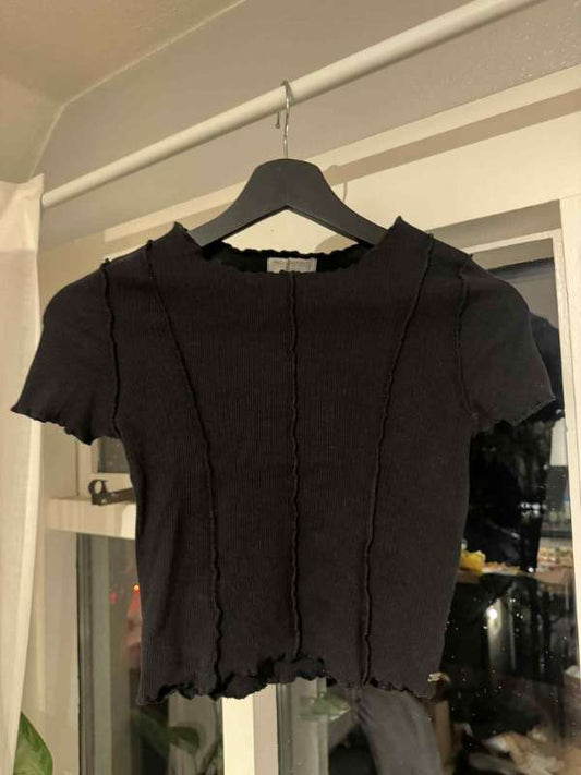 Svartur Pull&Bear magabolur