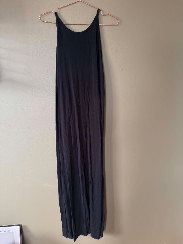 Lindex svartur maxi kjóll