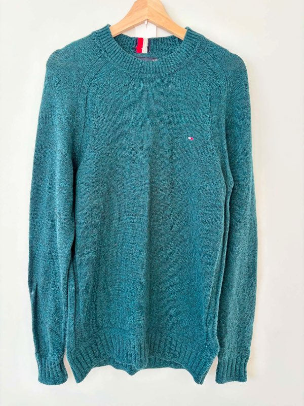 Tommy Hilfiger ullarpeysa, blágræn